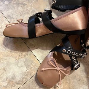 Jeffrey Campbell Choreo Satin Ballet Flat